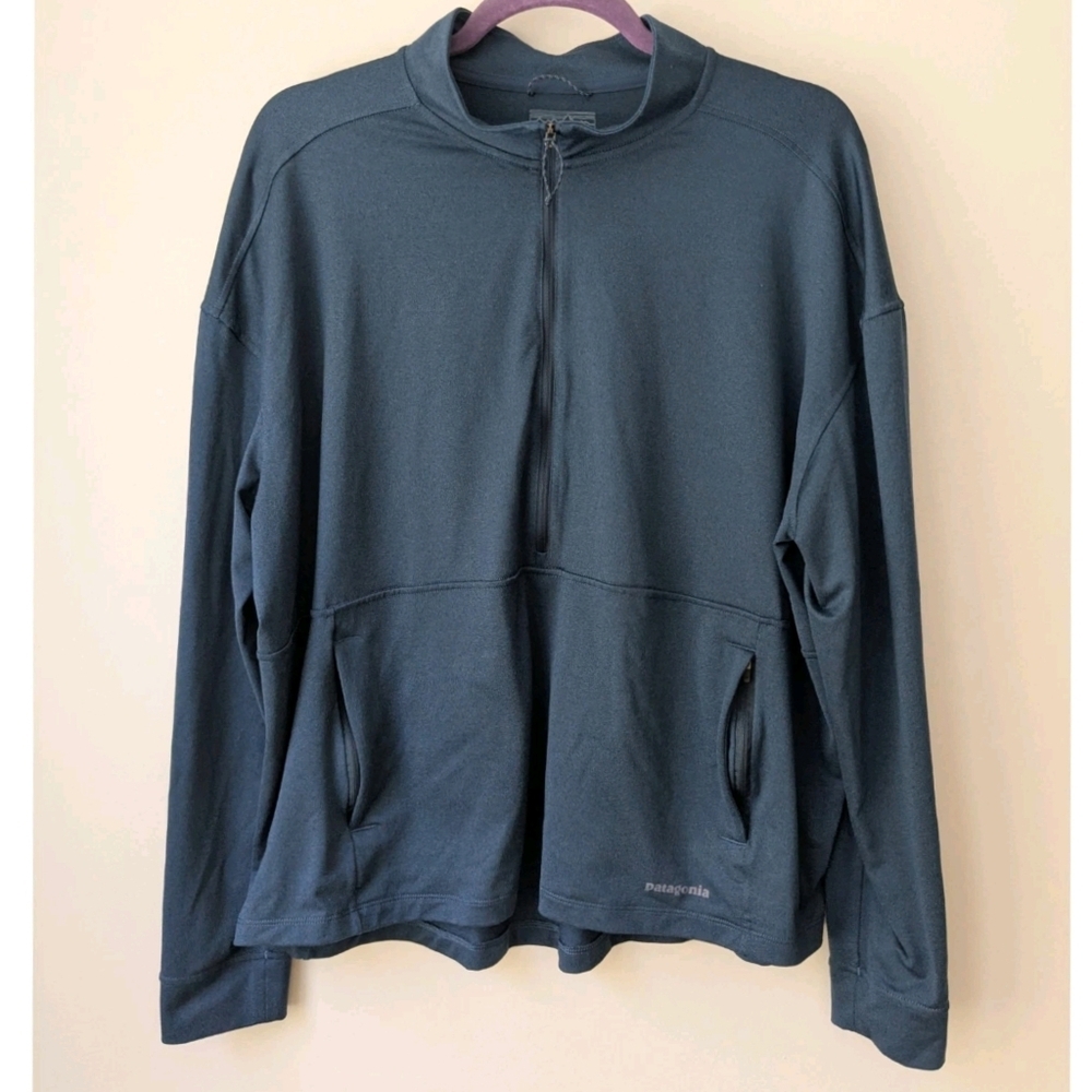 Patagonia Pack Out Pullover Sweatshirt In Tidepool Blue - Picture 2 of 7